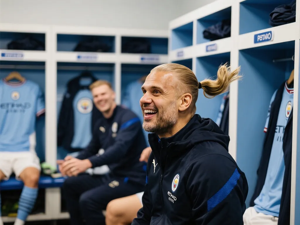 瓜迪奥拉的“马尾梦”与哈兰德的足球时尚：一场更衣室里的幽默狂想